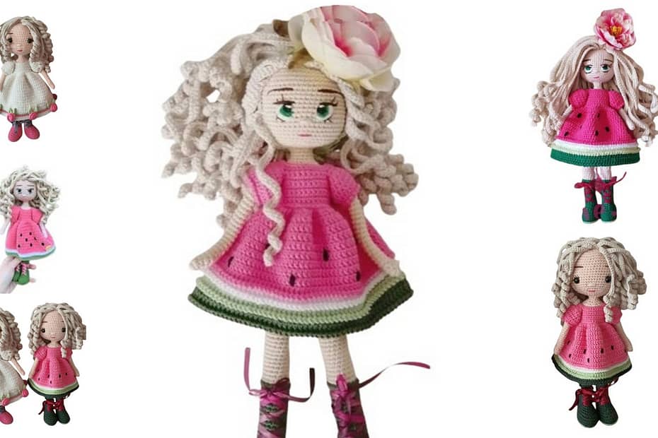 Amigurumi Watermelon Doll